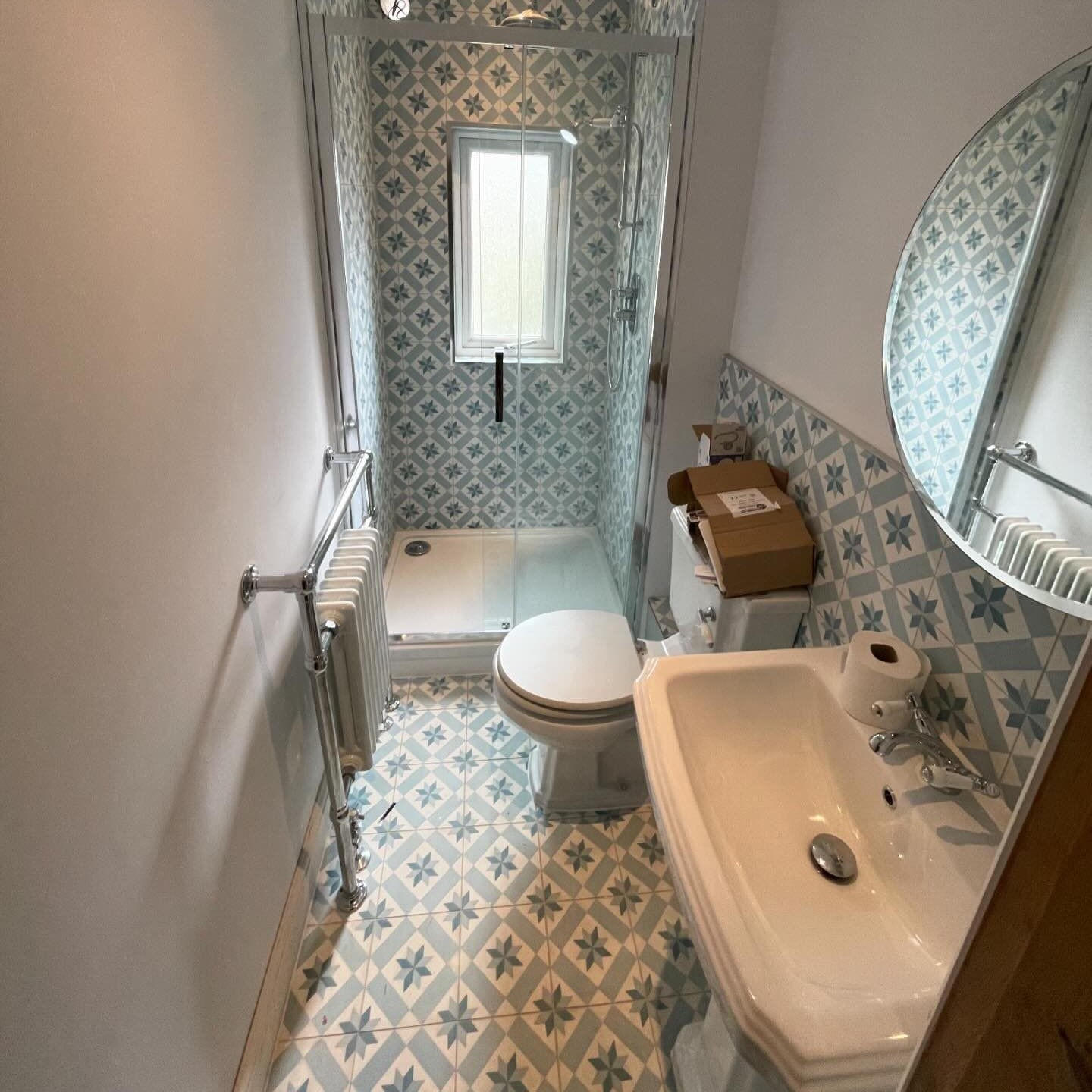 Narrow bathroom